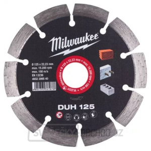 Milwaukee Diamantový kotouč DUH 125 x 22,2mm - 1ks gallery main image