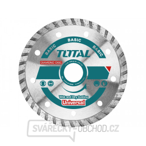 Kotouč diamantový řezný, Turbo, suché i mokré řezání, 115cm, 115x22,2mm, dělený segment 7,5mm, max. 13200 ot./min gallery main image