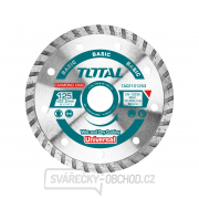 Kotouč diamantový řezný, Turbo, suché i mokré řezání, 125cm, 125x22,2mm, dělený segment 7,5mm, max. 12200 ot./min gallery main image