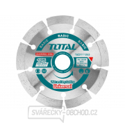 Kotouč diamantový řezný, segmenový, suché i mokré řezání, 125cm, 125x22,2mm, dělený segment 7,5mm, max. 12200 ot./min Kotouč diamantový řezný, segmenový, suché i mokré řezání, 125cm, 125x22,2mm, dělený segment 7,5mm, max. 12200 ot./min gallery main image