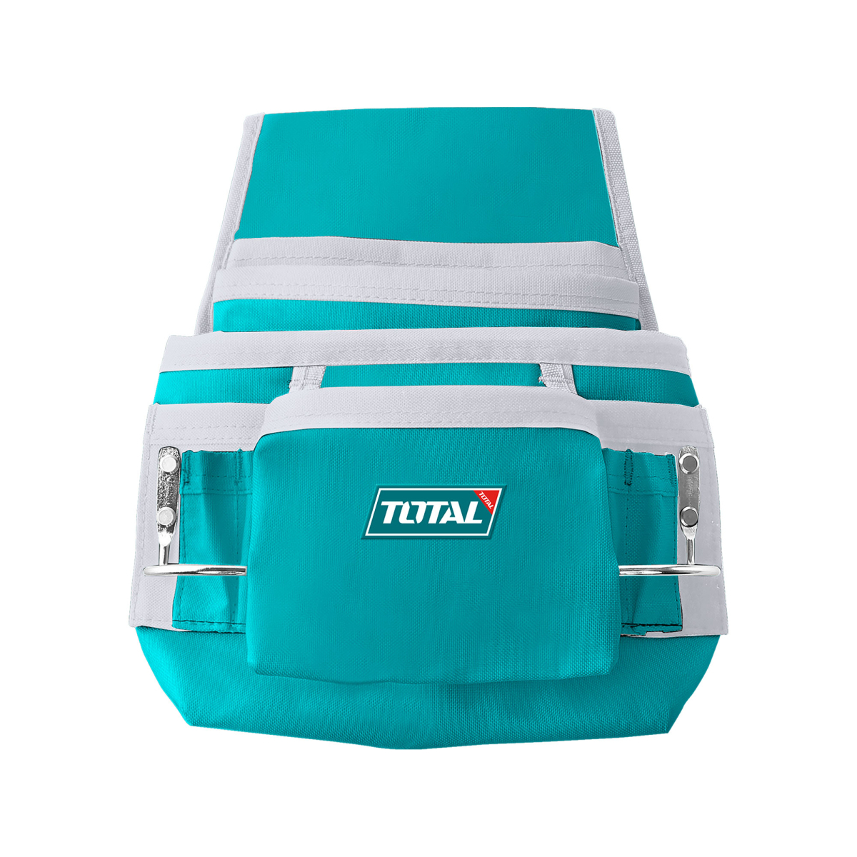 TOTAL Pás na nářadí, 10 kapes na nářadí, 2x držák na kladivo, max. nosnost 10kg THT16P1011