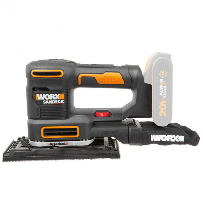 WORX Orange WX820.9 - Aku multifunkční bruska Li-Ion 20V, 5v1 - bez akumulátoru - PowerShare 45908209