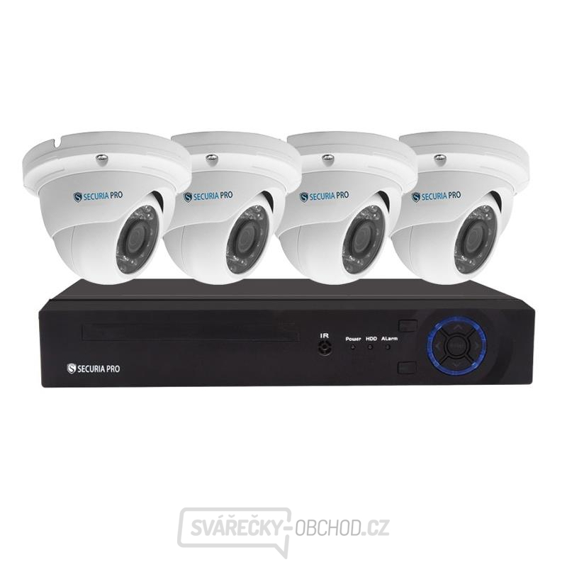 Kamerový systém SECURIA PRO NVR4CHV2-W DOME
