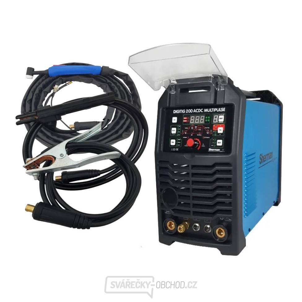 Sherman DIGITIG 200 AC / DC MULTIPULSE + Hořák + Kabely