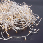 Solight LED vánoční závěs, rampouchy, 120 LED, 3m x 0,7m, přívod 6m, venkovní, teplé bílé světlo, paměť, časovač náhled