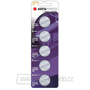 AgfaPhoto knoflíková lithiová baterie CR2450, blistr 5ks AgfaPhoto knoflíková lithiová baterie CR2450, blistr 5ks gallery main image