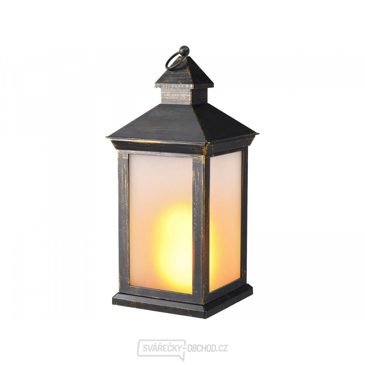 Lucerna LED s plamenem