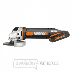 Aku úhlová bruska 125mm WORX Orange WX803 - Li-Ion 20V - PowerShare