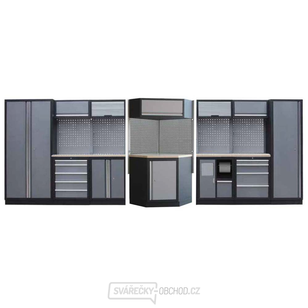 Sestava dílenského nábytku Procarosa PROFI XXL Pracovní deska: dřevěná, Hmotnost: 480 kg