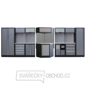 Sestava dílenského nábytku Procarosa PROFI XXL Pracovní deska: dřevěná, Hmotnost: 480 kg Sestava dílenského nábytku Procarosa PROFI XXL Pracovní deska: dřevěná, Hmotnost: 480 kg gallery main image