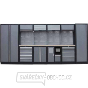 Sestava dílenského nábytku Procarosa PROFI L-II Pracovní deska: dřevěná, Hmotnost: 386 kg Sestava dílenského nábytku Procarosa PROFI L-II Pracovní deska: dřevěná, Hmotnost: 386 kg gallery main image