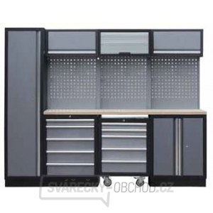 Sestava dílenského nábytku Procarosa PROFI M-I Pracovní deska: dřevěná, Hmotnost: 251 kg Sestava dílenského nábytku Procarosa PROFI M-I Pracovní deska: dřevěná, Hmotnost: 251 kg gallery main image