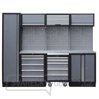 Sestava dílenského nábytku Procarosa PROFI M-I Pracovní deska: nerezová, Hmotnost: 263 kg