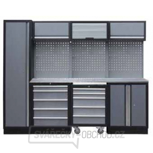 Sestava dílenského nábytku Procarosa PROFI M-I Pracovní deska: nerezová, Hmotnost: 263 kg Sestava dílenského nábytku Procarosa PROFI M-I Pracovní deska: nerezová, Hmotnost: 263 kg gallery main image