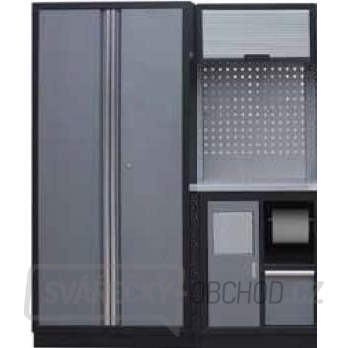 Sestava dílenského nábytku Procarosa PROFI XS-V Pracovní deska: nerezová, Hmotnost: 143 kg