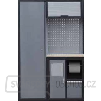 Sestava dílenského nábytku Procarosa PROFI XS-VII Pracovní deska: dřevěná, Hmotnost: 117 kg