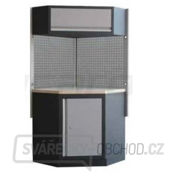 Rohová sestava dílenského nábytku Procarosa PROFI XS Pracovní deska: dřevěná, Hmotnost: 94 kg