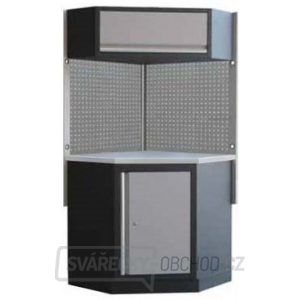 Rohová sestava dílenského nábytku Procarosa PROFI XS Pracovní deska: nerezová, Hmotnost: 102 kg Rohová sestava dílenského nábytku Procarosa PROFI XS Pracovní deska: nerezová, Hmotnost: 102 kg gallery main image