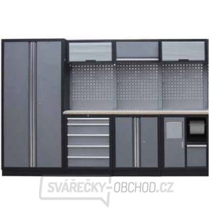 Sestava dílenského nábytku Procarosa PROFI M-II Pracovní deska: dřevěná, Hmotnost: 263 kg Sestava dílenského nábytku Procarosa PROFI M-II Pracovní deska: dřevěná, Hmotnost: 263 kg gallery main image