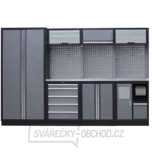 Sestava dílenského nábytku Procarosa PROFI M-II Pracovní deska: nerezová, Hmotnost: 275 kg Sestava dílenského nábytku Procarosa PROFI M-II Pracovní deska: nerezová, Hmotnost: 275 kg gallery main image