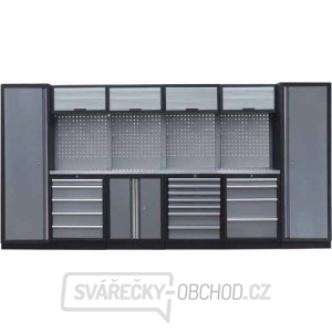 Sestava dílenského nábytku Procarosa PROFI L-I Pracovní deska: nerezová, Hmotnost: 394 kg Sestava dílenského nábytku Procarosa PROFI L-I Pracovní deska: nerezová, Hmotnost: 394 kg gallery main image