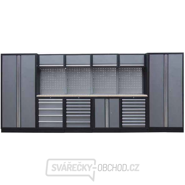 Sestava dílenského nábytku Procarosa PROFI L-III Pracovní deska: dřevěná, Hmotnost: 444 kg