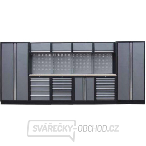 Sestava dílenského nábytku Procarosa PROFI L-III Pracovní deska: dřevěná, Hmotnost: 444 kg Sestava dílenského nábytku Procarosa PROFI L-III Pracovní deska: dřevěná, Hmotnost: 444 kg gallery main image