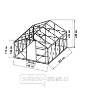 Hliníkový skleník VeGA 8000 STRONG-22 náhled