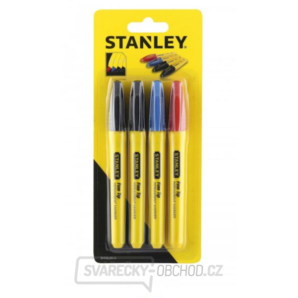 Stanley Permanentní značkovače, jemný hrot, 4 ks STHT81391-0  Stanley Permanentní značkovače, jemný hrot, 4 ks STHT81391-0  gallery main image