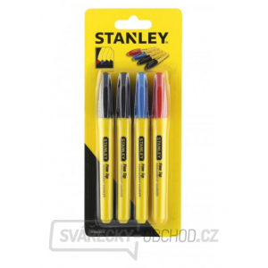 Stanley Permanentní značkovače, jemný hrot, 4 ks STHT81391-0 