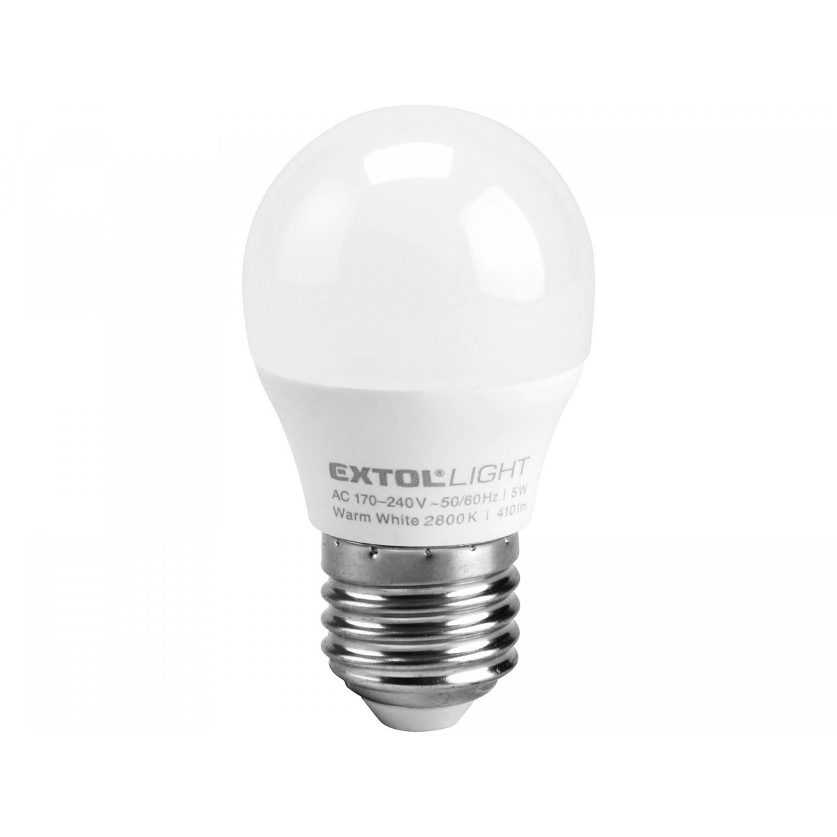 EXTOL LIGHT žárovka LED mini, 5W, 410lm, E27, teplá bílá