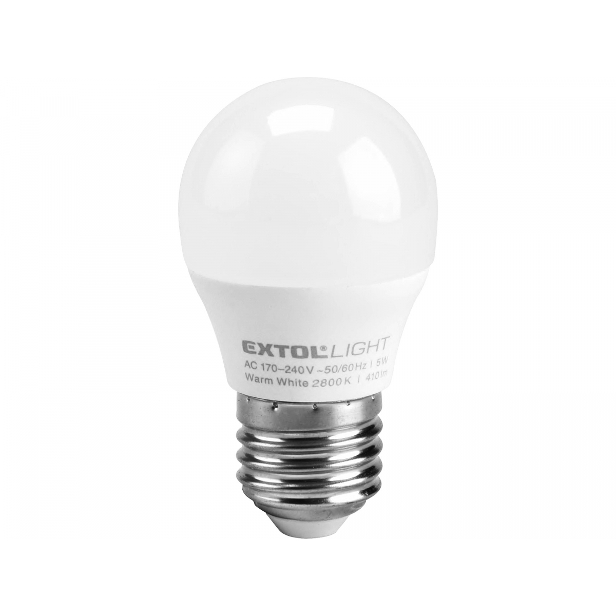 EXTOL LIGHT žárovka LED mini, 5W, 410lm, E27, teplá bílá 43006
