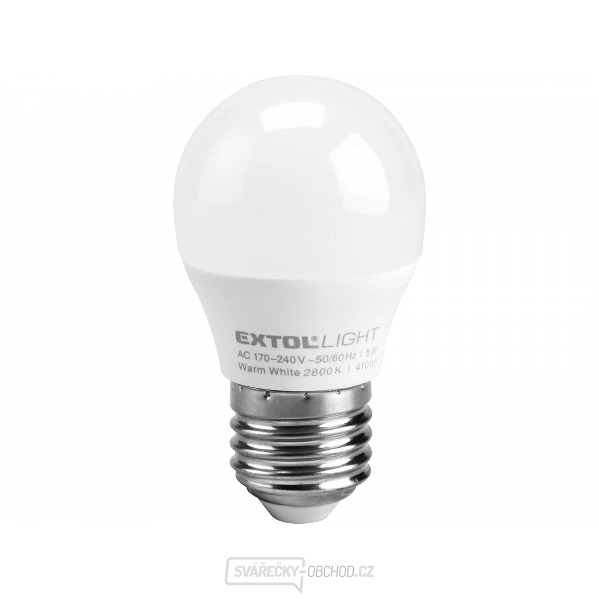 žárovka LED mini, 5W, 410lm, E27, teplá bílá