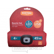 čepice s čelovkou 4x45lm, USB nabíjení, červená, univerzální velikost čepice s čelovkou 4x45lm, USB nabíjení, červená, univerzální velikost náhled