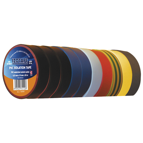 Páska izolační PVC 19/20m barevný mix EMOS 10ks