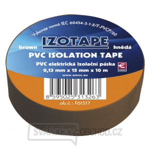 Páska izolační PVC 15/10m  hnědá EMOS Páska izolační PVC 15/10m  hnědá EMOS gallery main image