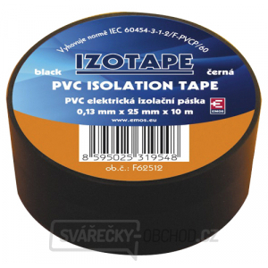 Páska izolační PVC 25/10m  černá EMOS