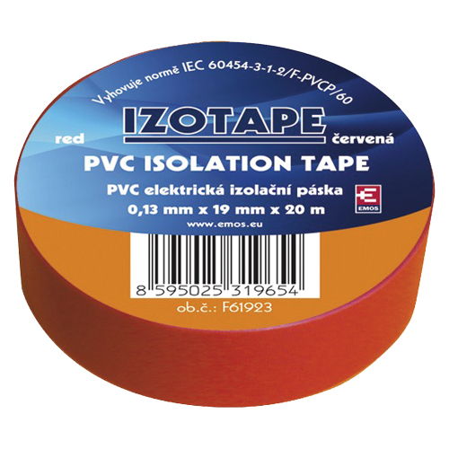 Páska izolační PVC 19/20m červená EMOS