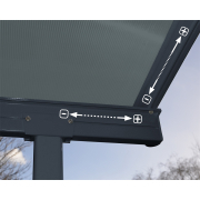 Palram Capri 3000 antracit 3 x 3 hliníková (montovaná) pergola Náhled