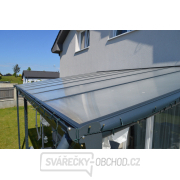 hliníková pergola LANITPLAST WALL 33 antracit + čirý PC náhled