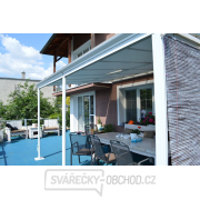 Hliníková pergola LANITPLAST WALL 33 bílá + bronz PC Náhled