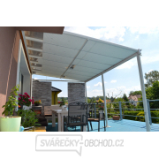 hliníková pergola LANITPLAST WALL 33 bílá + bronz PC náhled