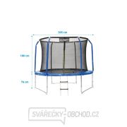Trampolína Marimex 305 cm + vnitřní ochranná síť + schůdky ZDARMA náhled