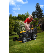 Benzínová sekačka na trávu Riwall PRO RPM 5155 PRO 4v1 s pojezdem Náhled