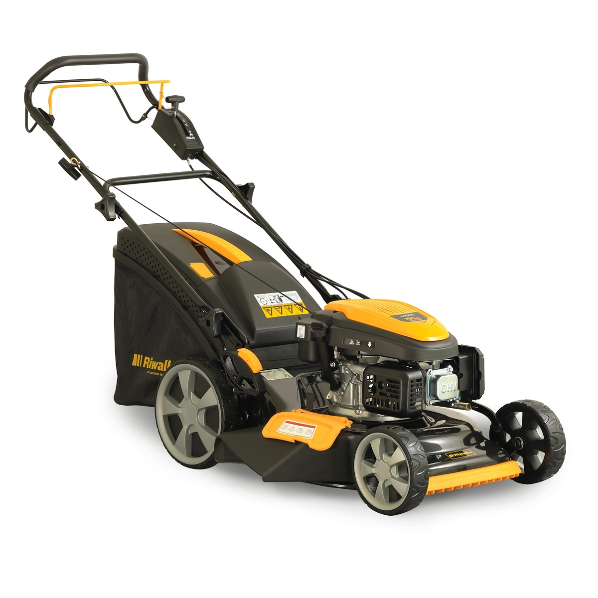Levně Benzínová sekačka na trávu Riwall PRO RPM 5155 V PRO 4v1 s variabilním pojezdem PM12F2101003B
