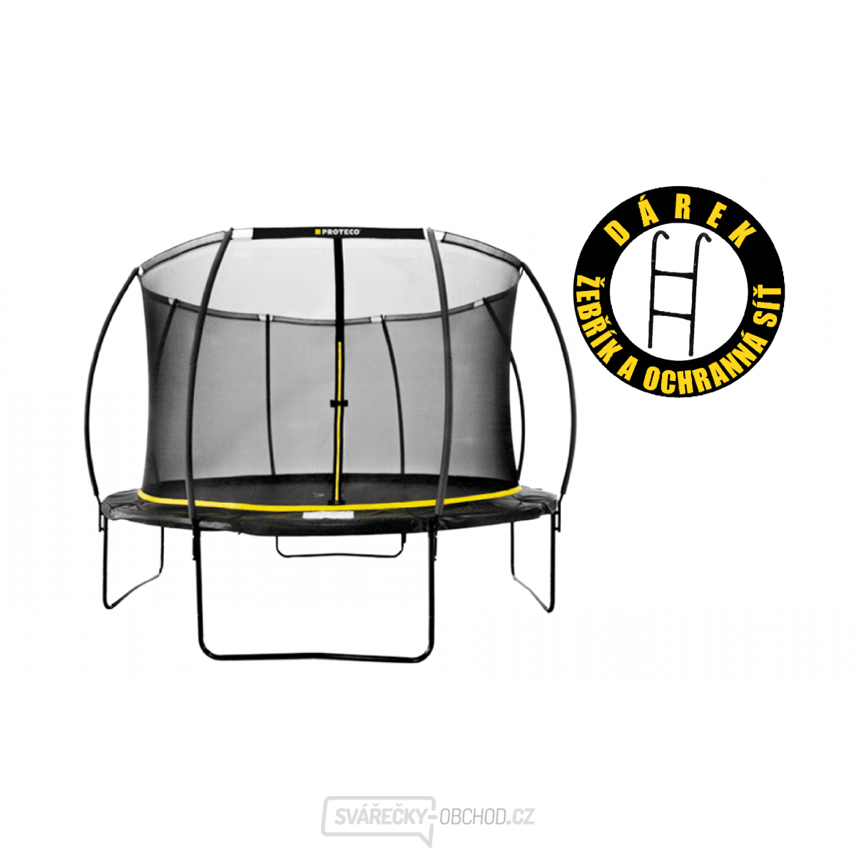 Trampolína 3,66 m PREMIUM+ včetně vaku na přezůvky a žebříku ZDARMA 