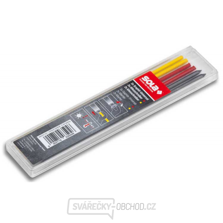 SOLA - TLM EM F - Barevná tuha s voskem, 2x červená, 2x žlutá,…