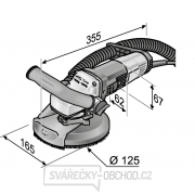 Flex Sanační bruska s variabilními otáčkami pro bezprašné broušení až do rohů, 125 mm, LDE 16-8 125 R, Kit Turbo-Jet II Náhled