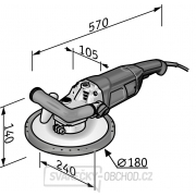 Flex Sanační bruska na plochy, 180 mm, LD 24-6 180, Kit Turbo-Jet náhled