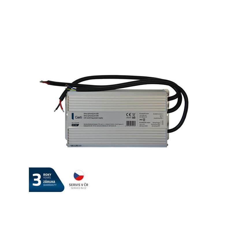 Levně Zdroj spínaný pro LED 12V/250W Geti LPV-250 04220184